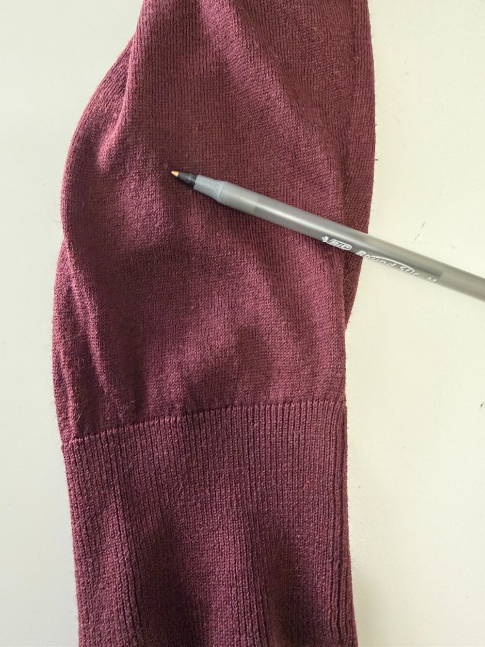All Saints Crewneck Sweater - Large - Burgundy - Picture 10 of 12